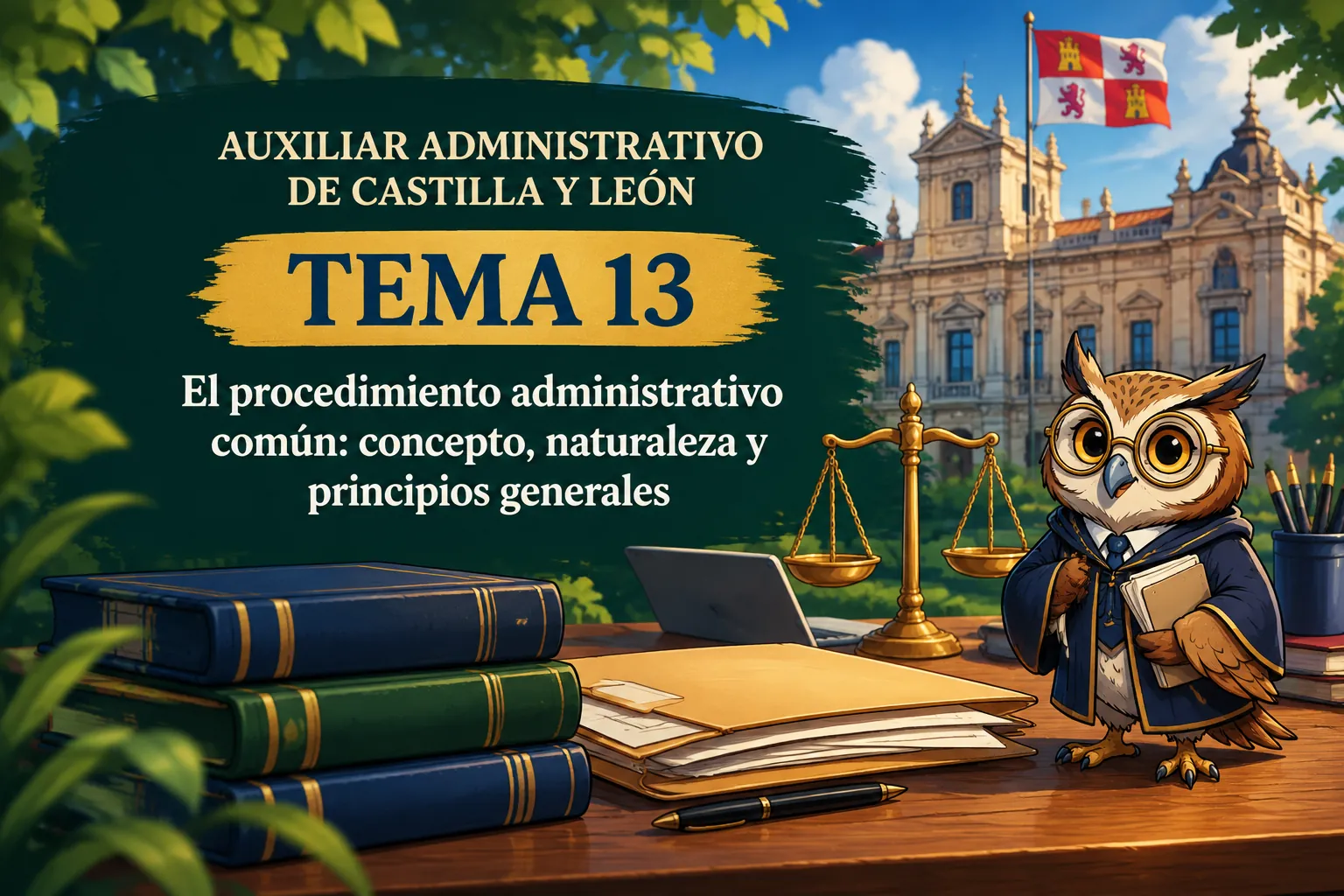 Miniatura del tema 13: El procedimiento administrativo común: concepto, naturaleza y principios generales