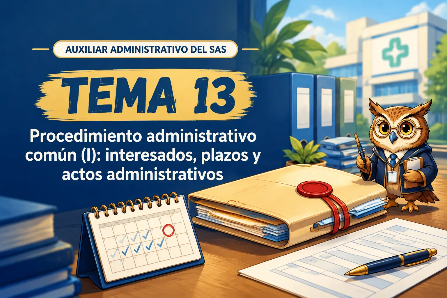 Miniatura del tema 13: Procedimiento administrativo común (I): interesados, plazos y actos administrativos