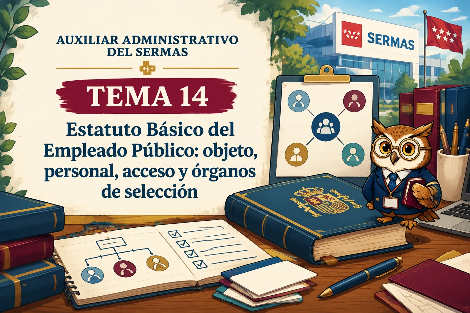 Miniatura del tema 14: Estatuto Básico del Empleado Público: objeto, personal, acceso y órganos de selección