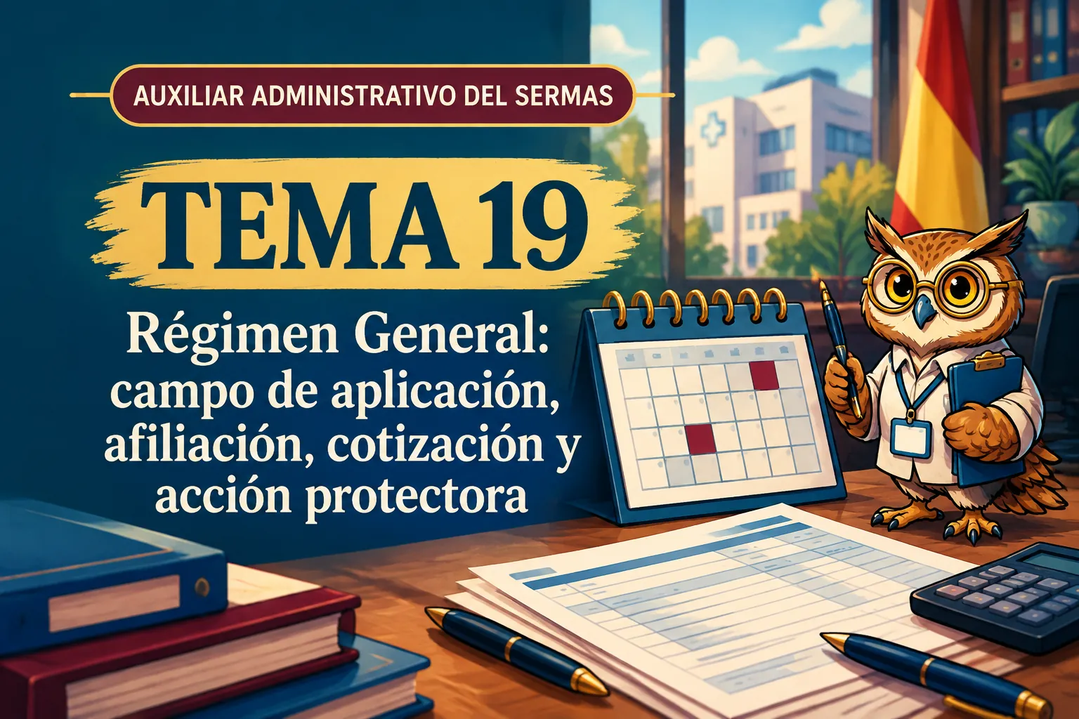 Miniatura del tema 19: Régimen General: campo de aplicación, afiliación, cotización y acción protectora