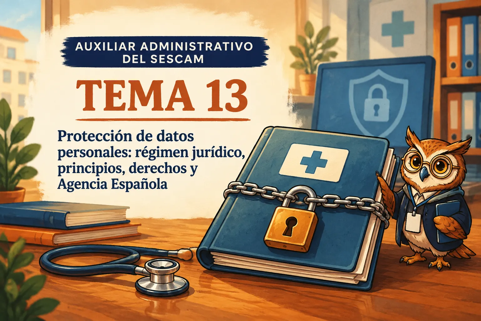 Miniatura del tema 13: Protección de datos personales: régimen jurídico, principios, derechos y Agencia Española