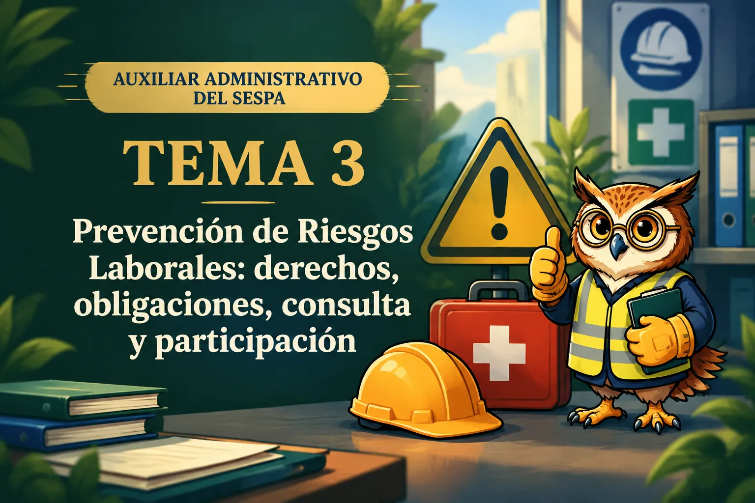 Miniatura del tema 3: Prevención de Riesgos Laborales: derechos, obligaciones, consulta y participación