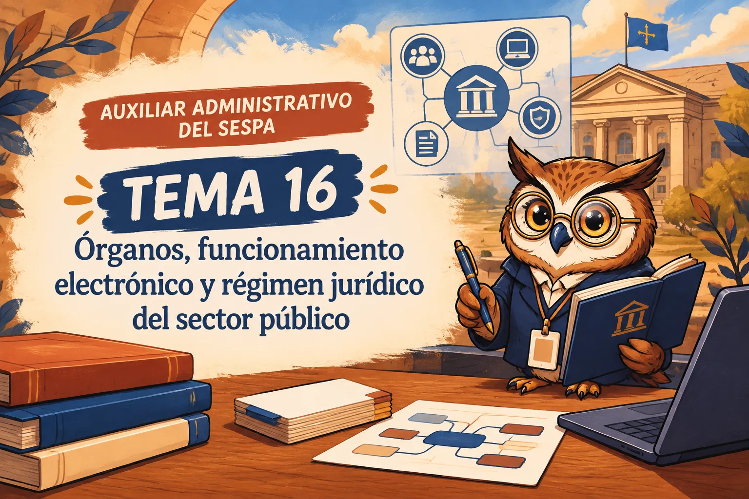 Miniatura del tema 16: Órganos, funcionamiento electrónico y régimen jurídico del sector público