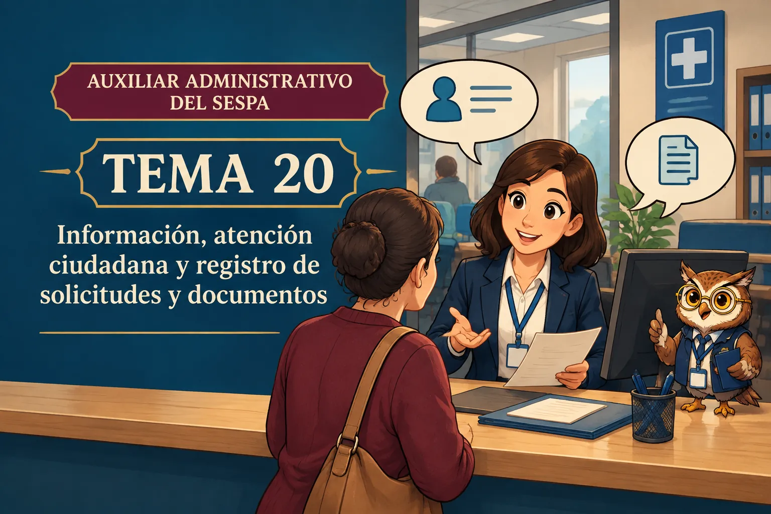 Miniatura del tema 20: Información, atención ciudadana y registro de solicitudes y documentos