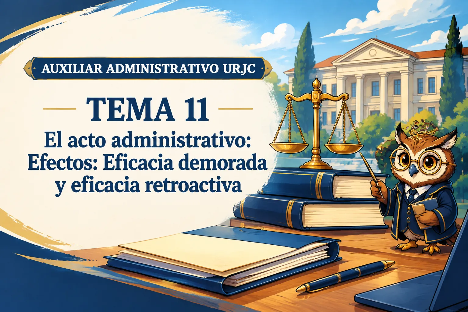 Miniatura del tema 11: El acto administrativo: Efectos: Eficacia demorada y eficacia retroactiva