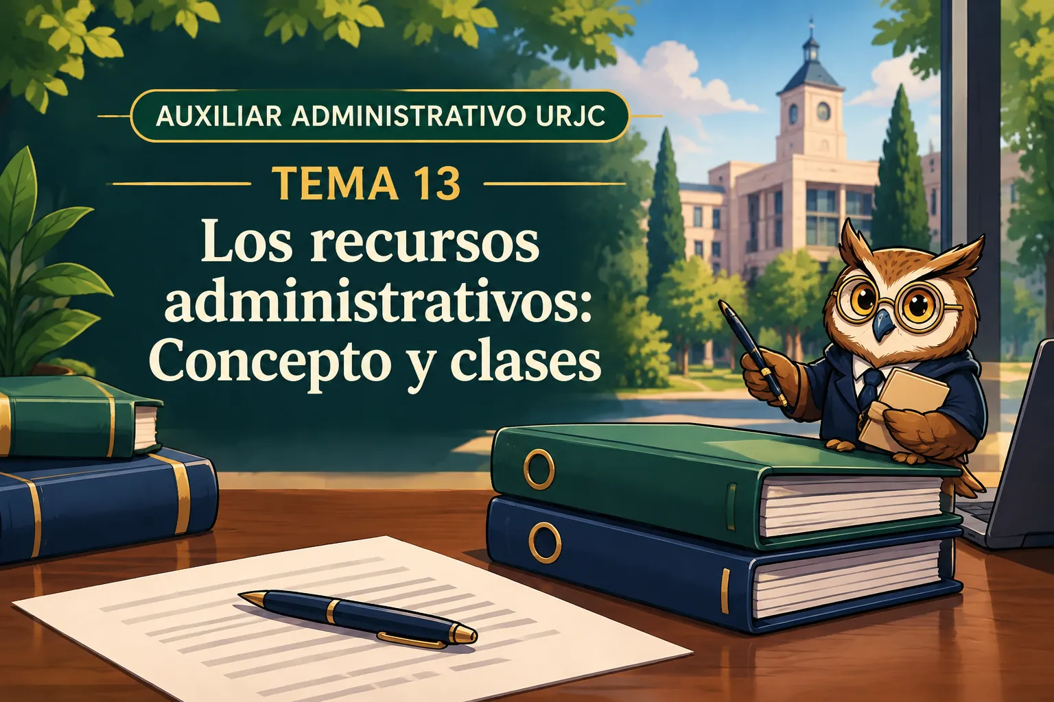Miniatura del tema 13: Los recursos administrativos: Concepto y clases