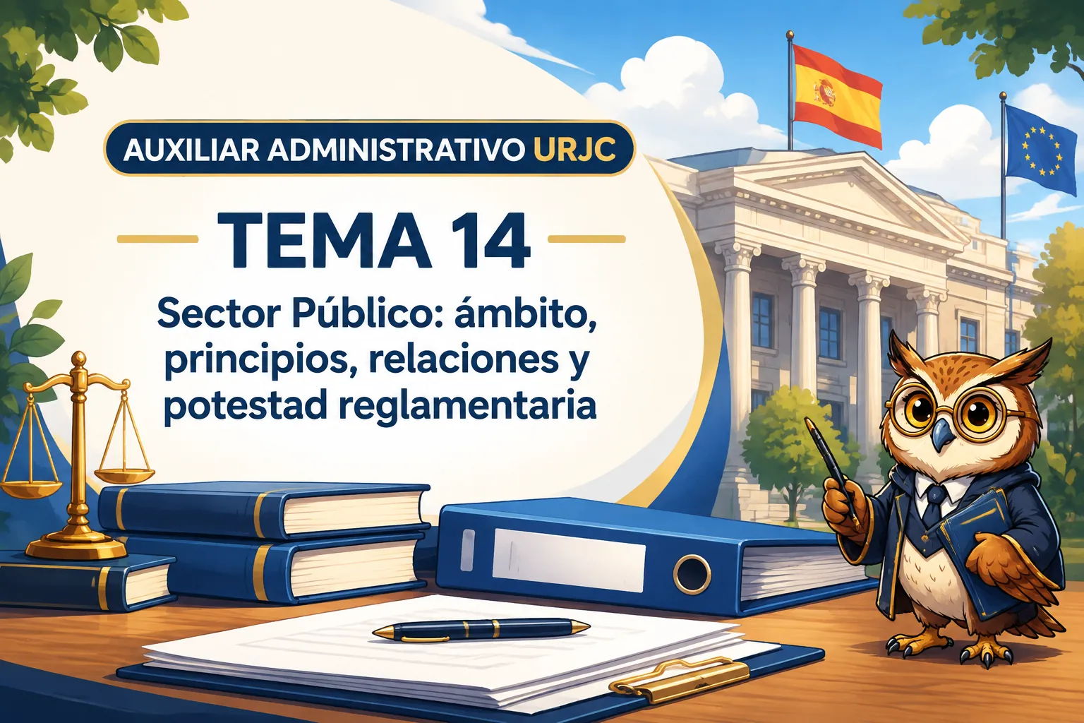 Miniatura del tema 14: Sector Público: ámbito, principios, relaciones y potestad reglamentaria