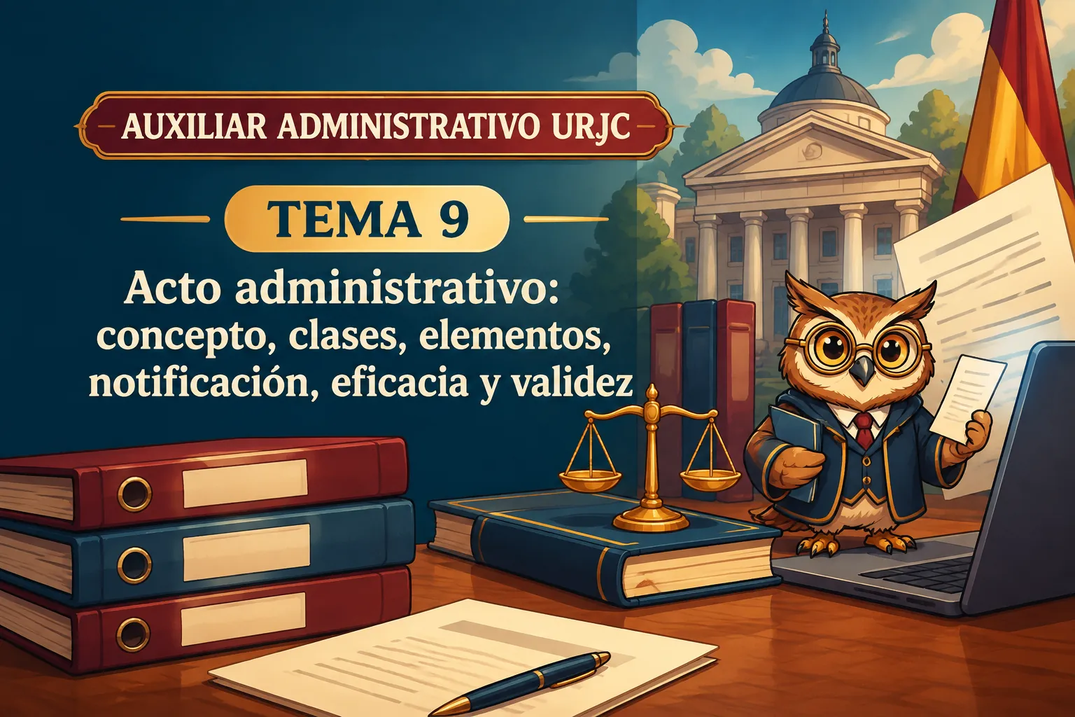 Miniatura del tema 9: Acto administrativo: concepto, clases, elementos, notificación, eficacia y validez