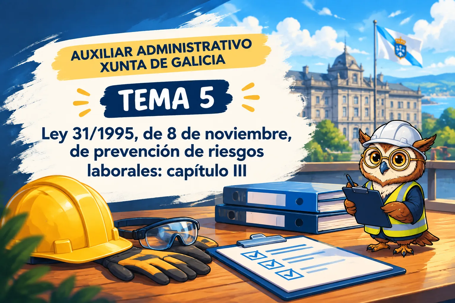 Miniatura del tema 5: Ley 31/1995, de 8 de noviembre, de prevención de riesgos laborales: capítulo III