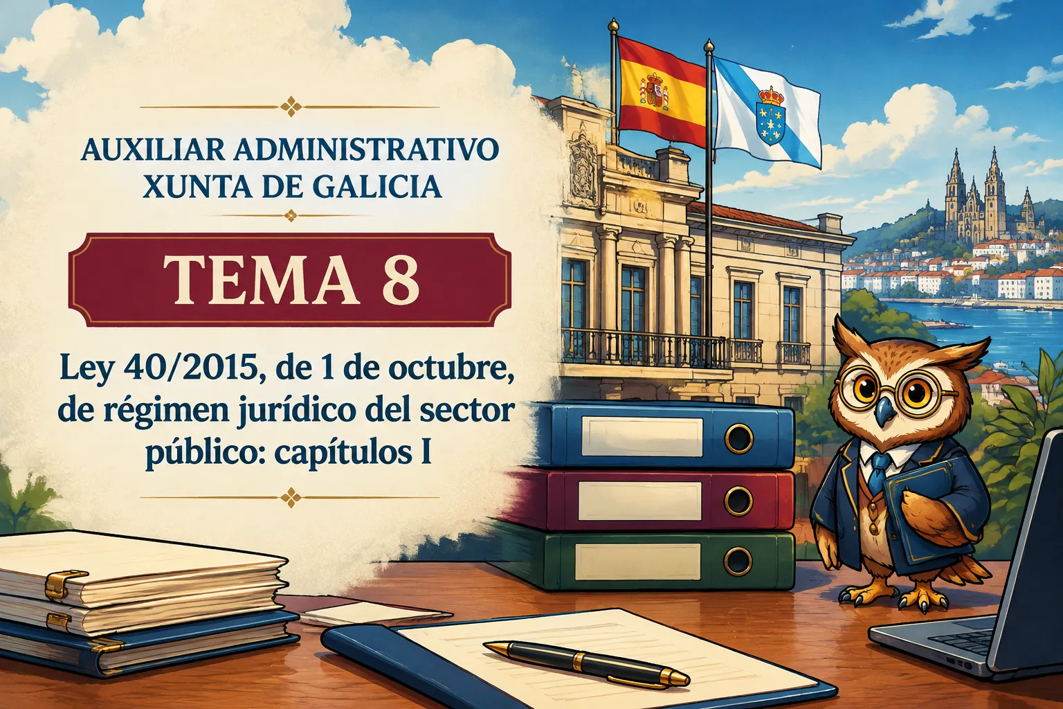 Miniatura del tema 8: Ley 40/2015, de 1 de octubre, de régimen jurídico del sector público: capítulos I