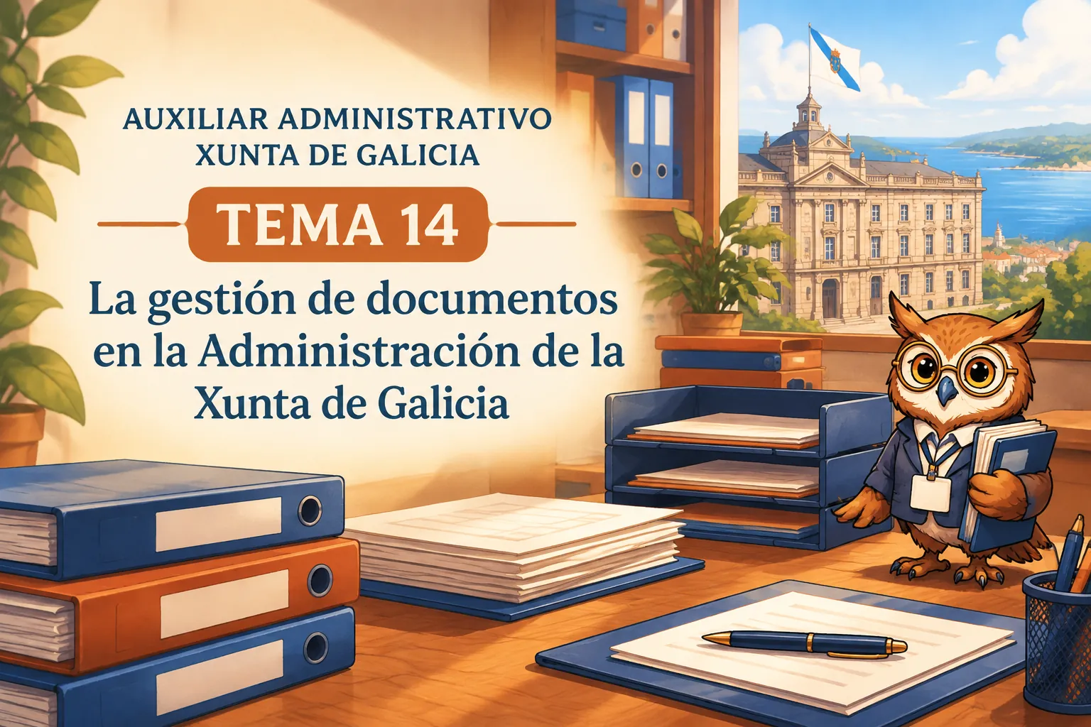 Miniatura del tema 14: La gestión de documentos en la Administración de la Xunta de Galicia