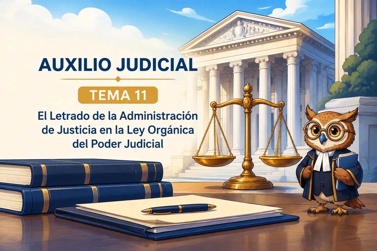 Miniatura del tema 11: El Letrado de la Administración de Justicia en la Ley Orgánica del Poder Judicial