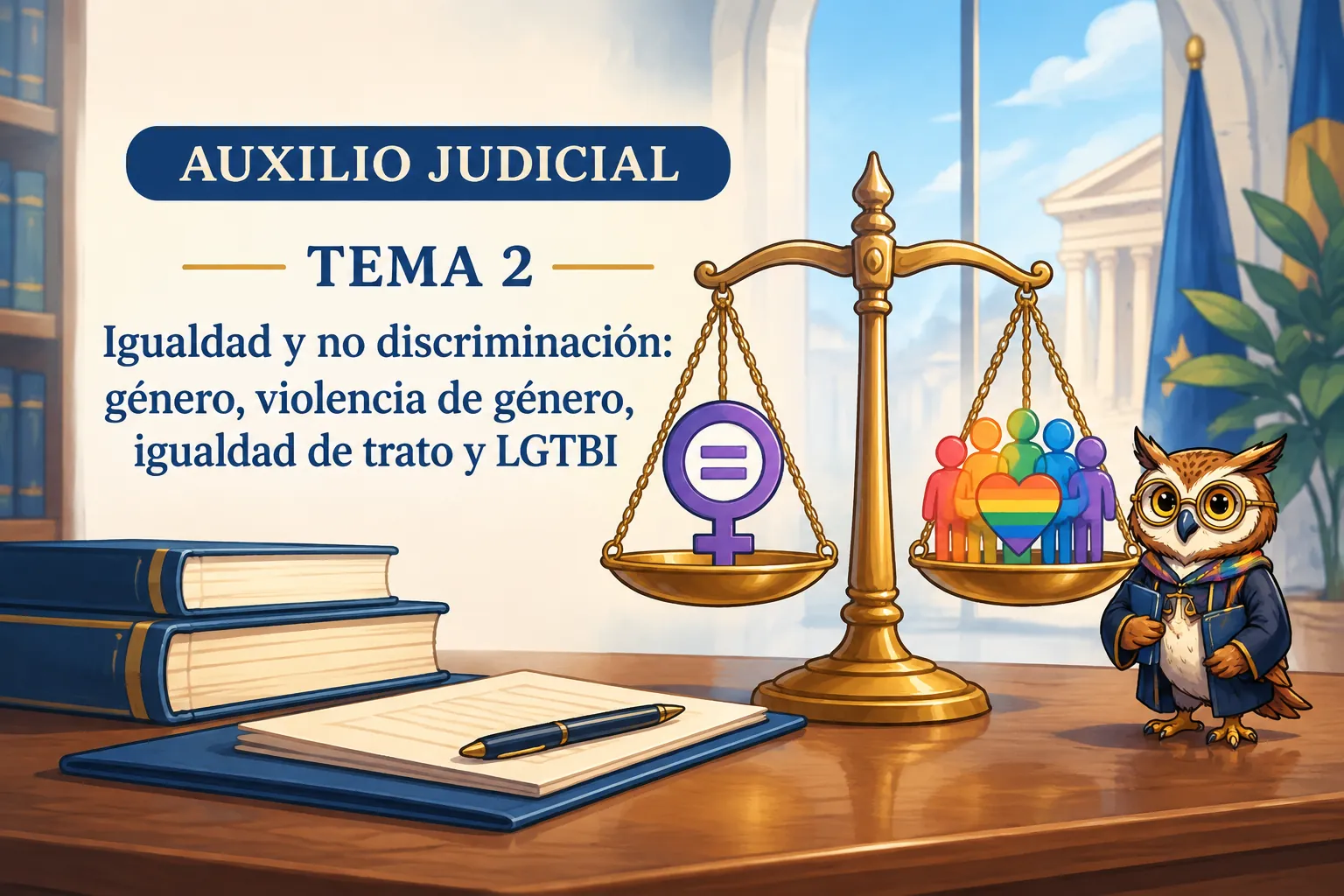 Miniatura del tema 2: Igualdad y no discriminación: género, violencia de género, igualdad de trato y LGTBI