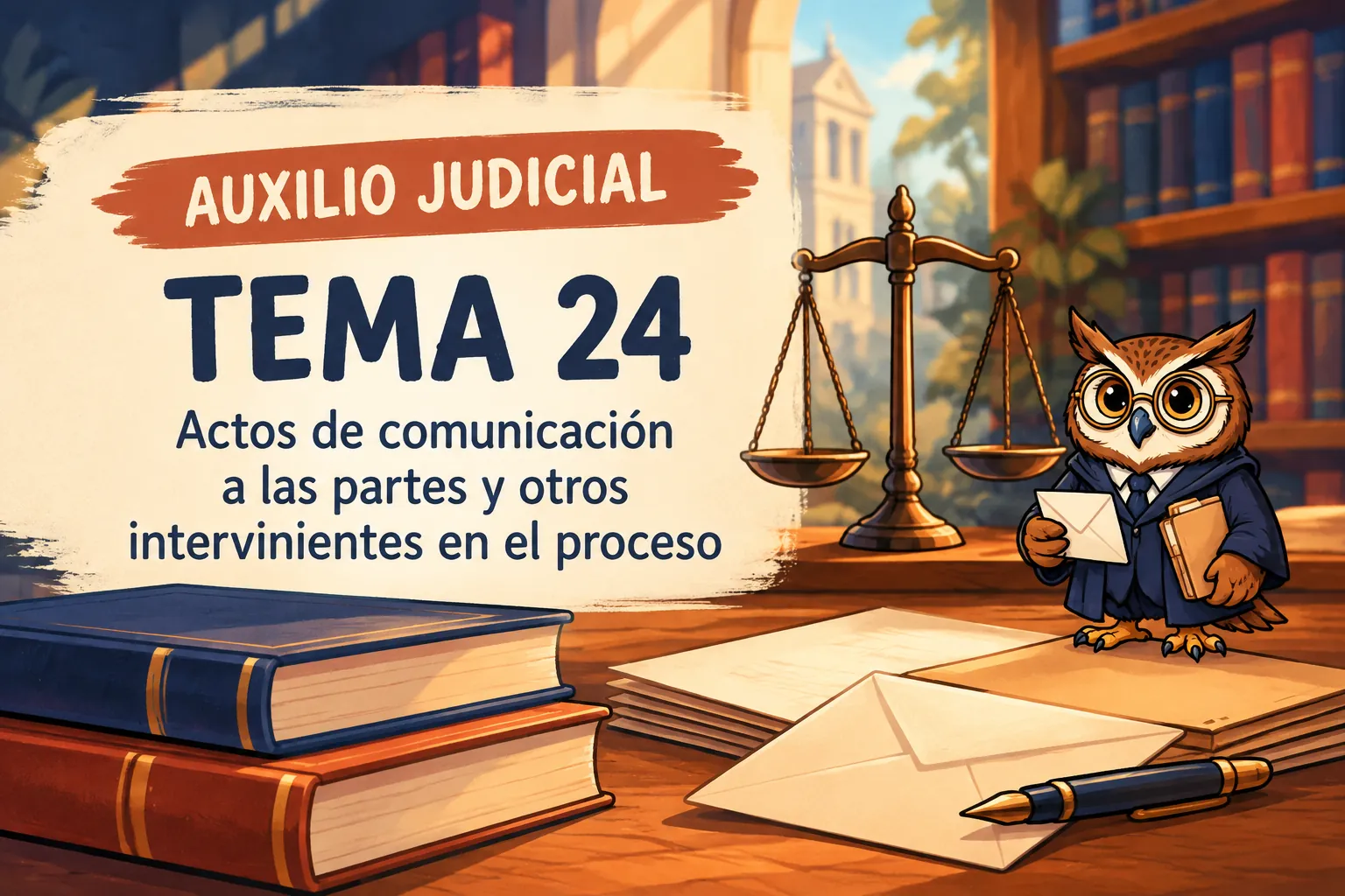Miniatura del tema 24: Actos de comunicación a las partes y otros intervinientes en el proceso