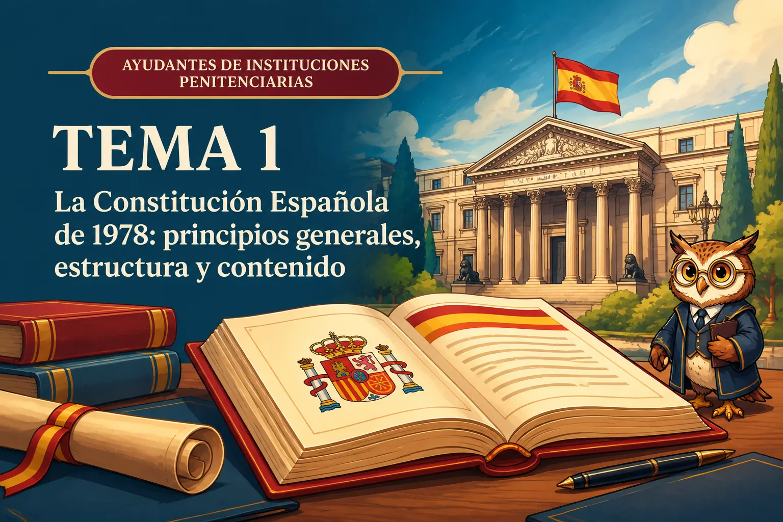 Miniatura del tema 1: La Constitución Española de 1978: principios generales, estructura y contenido
