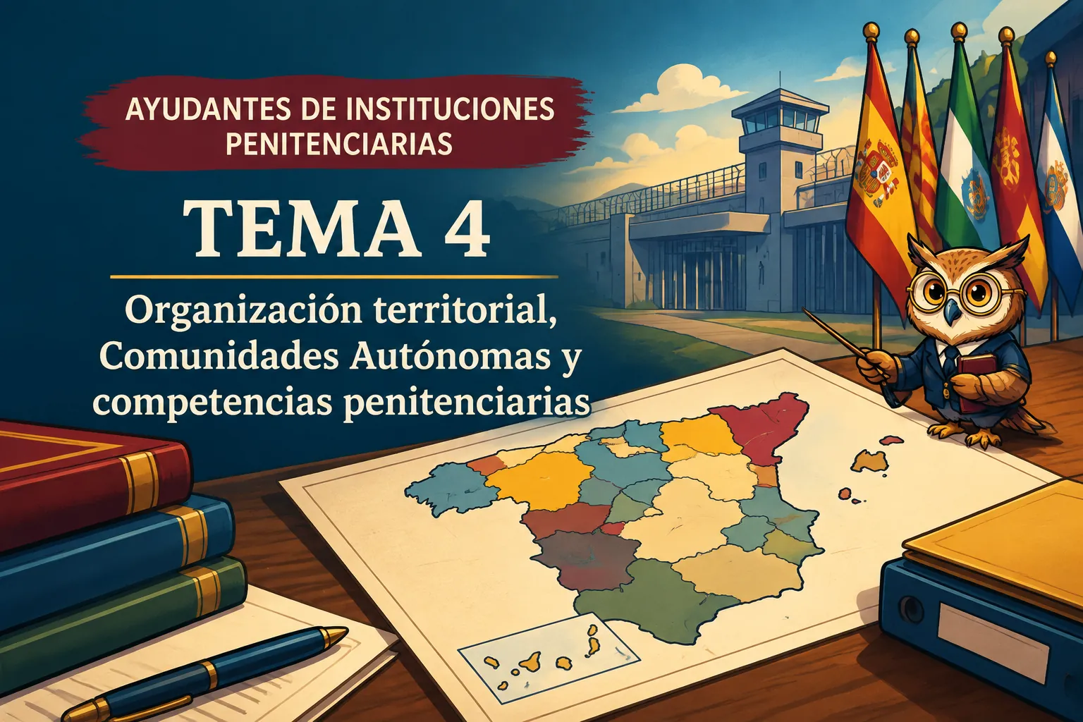 Miniatura del tema 4: Organización territorial, Comunidades Autónomas y competencias penitenciarias
