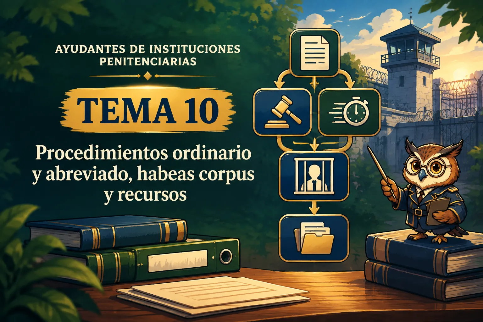 Miniatura del tema 10: Procedimientos ordinario y abreviado, habeas corpus y recursos
