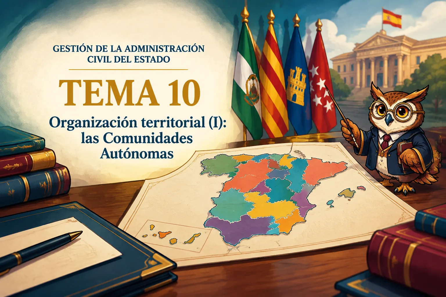 Miniatura del tema 10: Organización territorial (I): las Comunidades Autónomas