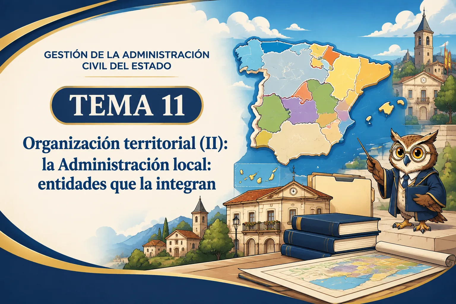 Miniatura del tema 11: Organización territorial (II): la Administración local: entidades que la integran