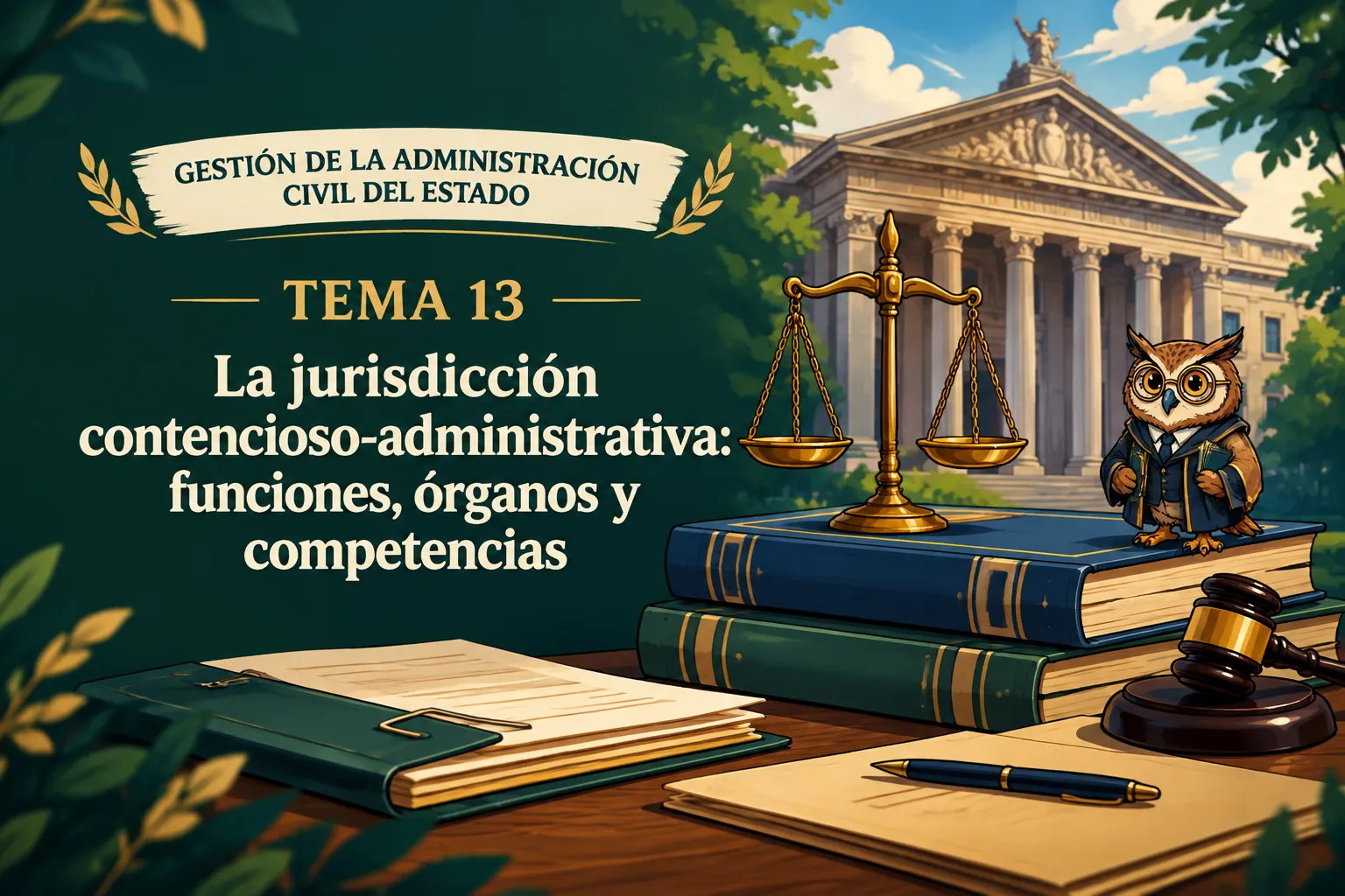 Miniatura del tema 13: La jurisdicción contencioso-administrativa: funciones, órganos y competencias