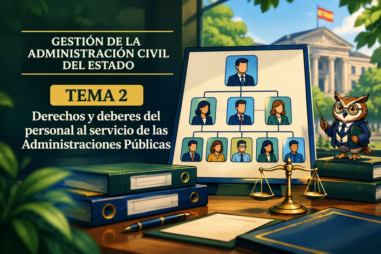 Miniatura del tema 2: Derechos y deberes del personal al servicio de las Administraciones Públicas