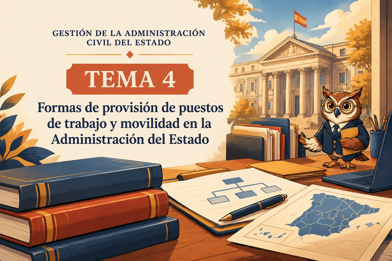 Miniatura del tema 4: Formas de provisión de puestos de trabajo y movilidad en la Administración del Estado