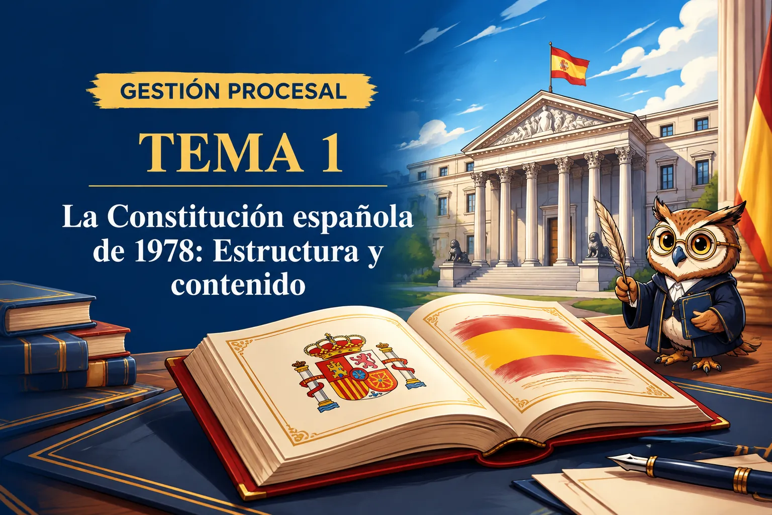 Miniatura del tema 1: La Constitución española de 1978: Estructura y contenido