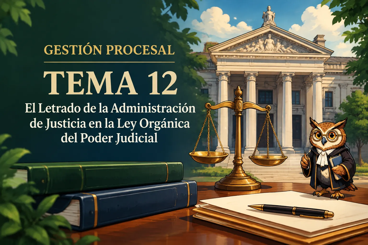 Miniatura del tema 12: El Letrado de la Administración de Justicia en la Ley Orgánica del Poder Judicial