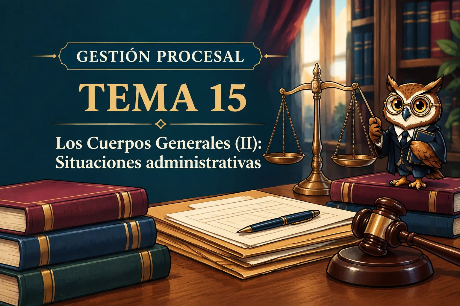 Miniatura del tema 15: Los Cuerpos Generales (II): Situaciones administrativas