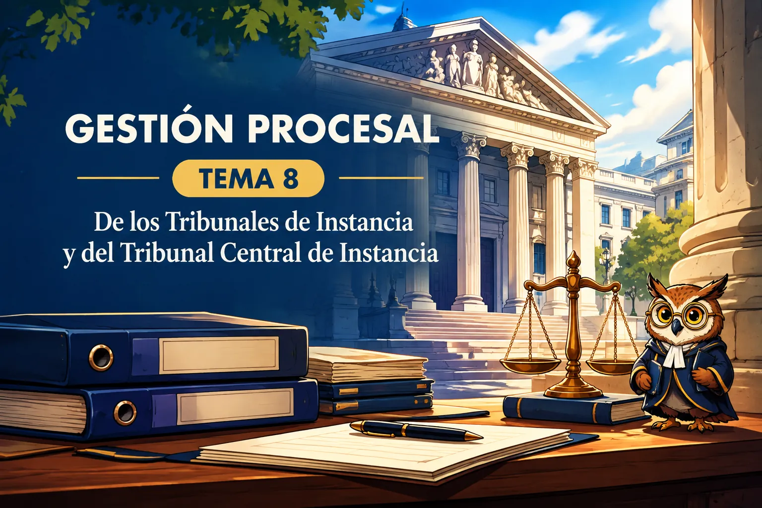 Miniatura del tema 8: De los Tribunales de Instancia y del Tribunal Central de Instancia