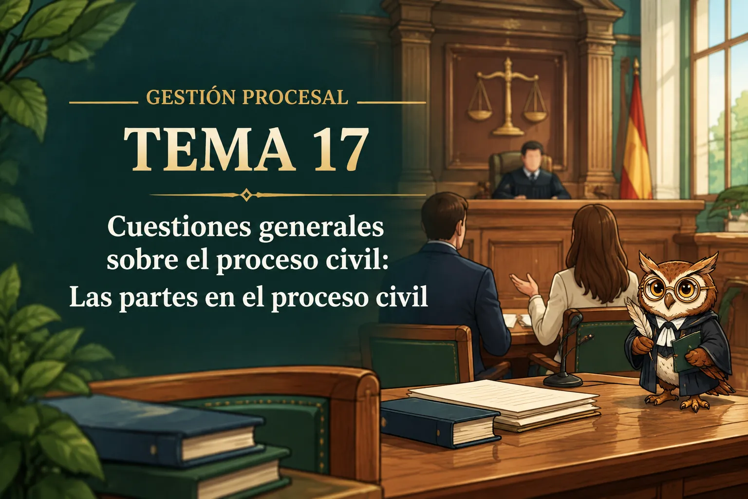 Miniatura del tema 17: Cuestiones generales sobre el proceso civil: Las partes en el proceso civil