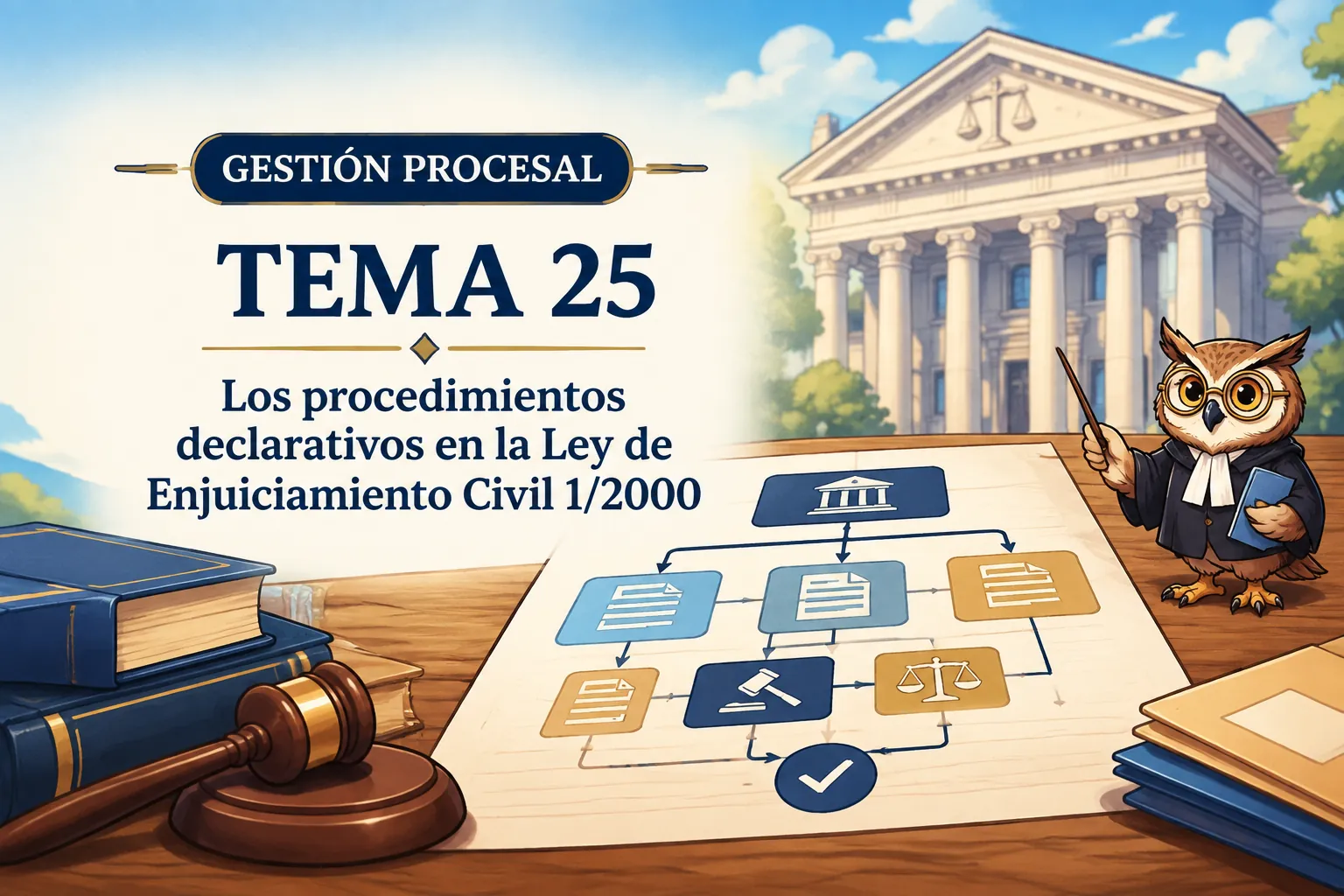 Miniatura del tema 25: Los procedimientos declarativos en la Ley de Enjuiciamiento Civil 1/2000