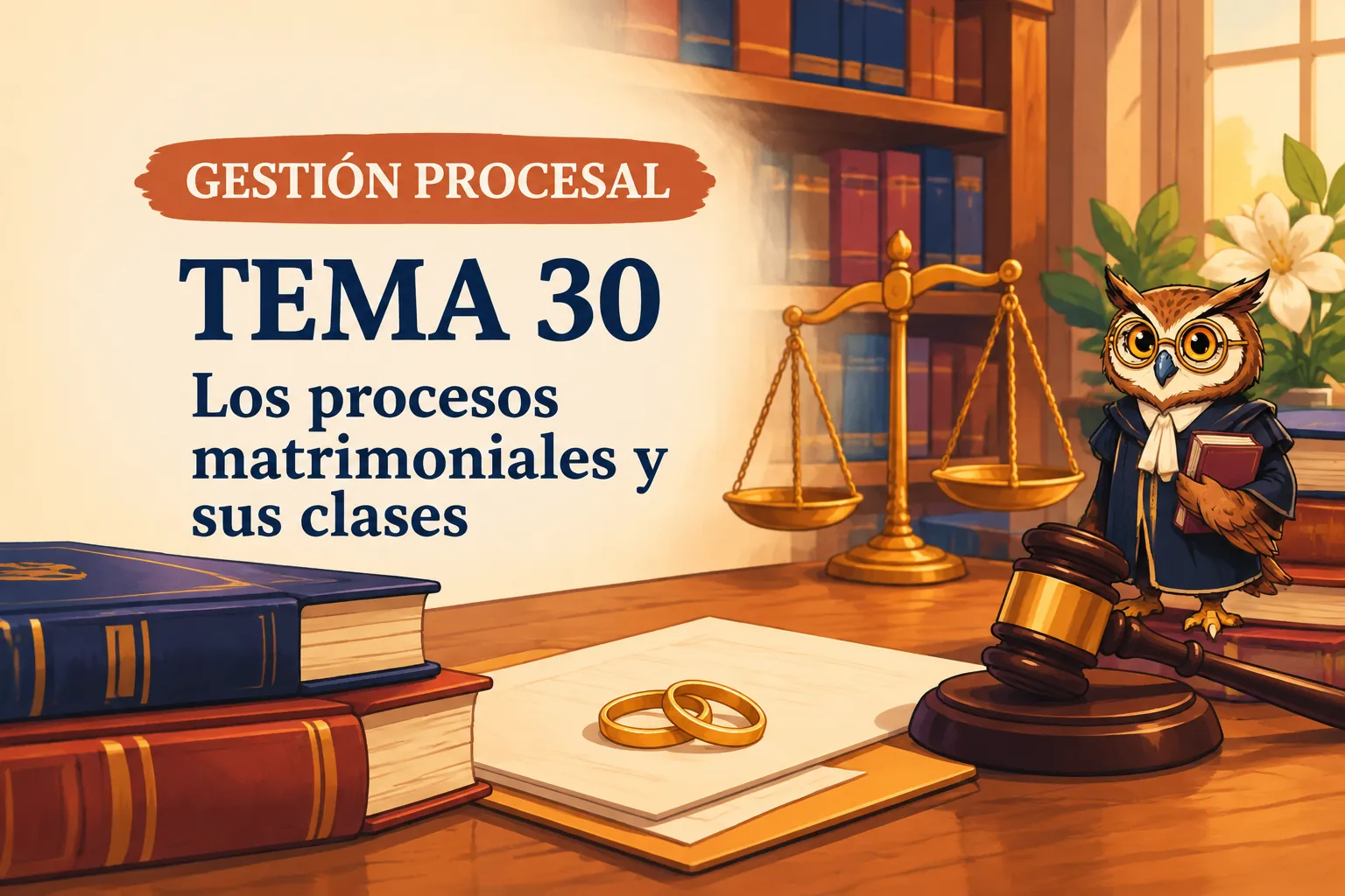 Miniatura del tema 30: Los procesos matrimoniales y sus clases