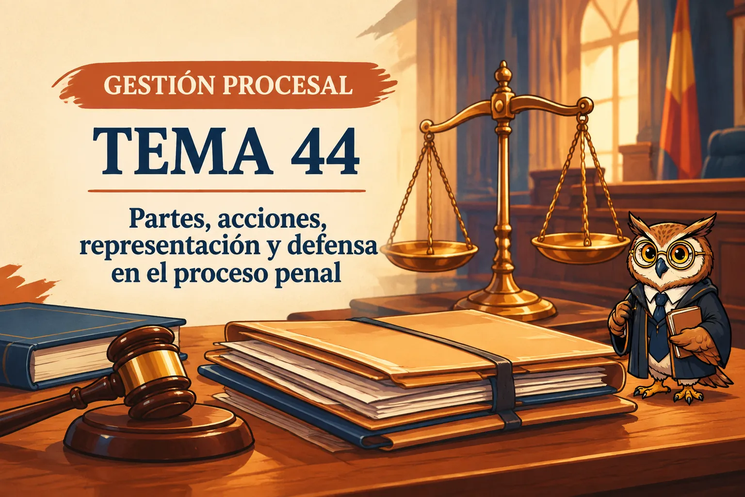 Miniatura del tema 44: Partes, acciones, representación y defensa en el proceso penal