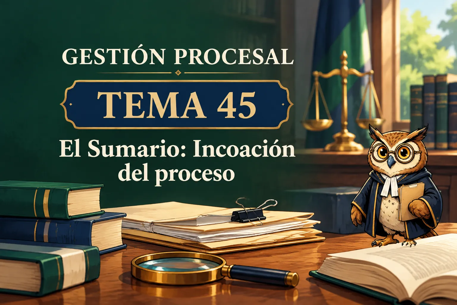 Miniatura del tema 45: El Sumario: Incoación del proceso