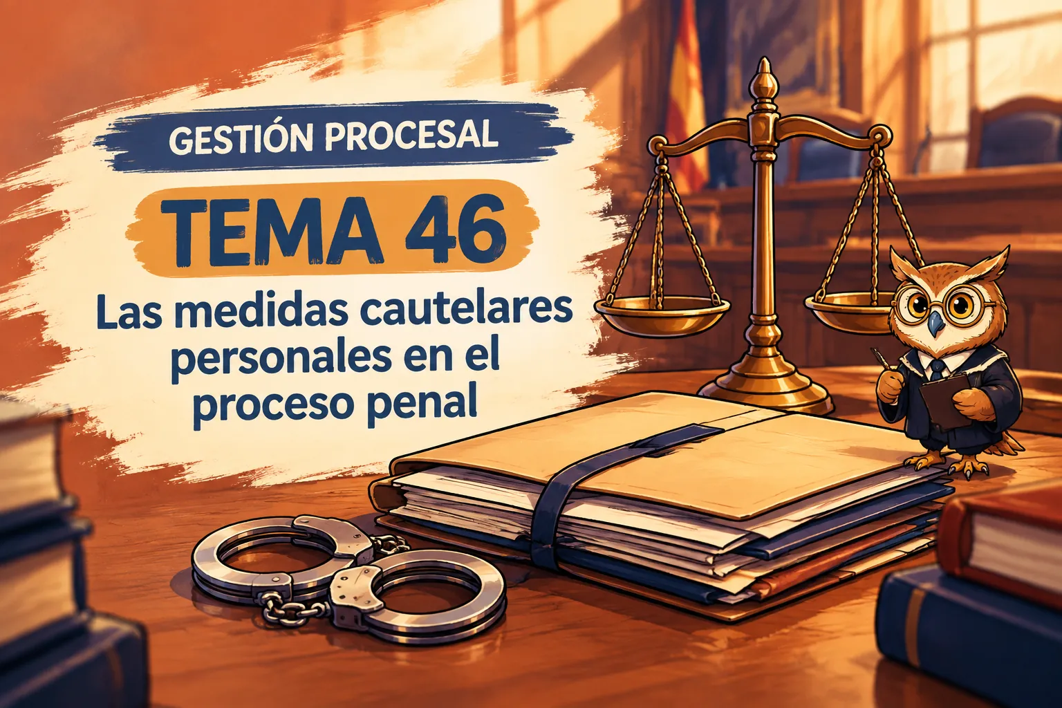 Miniatura del tema 46: Las medidas cautelares personales en el proceso penal