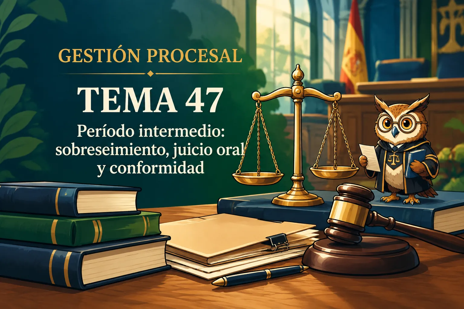 Miniatura del tema 47: Período intermedio: sobreseimiento, juicio oral y conformidad
