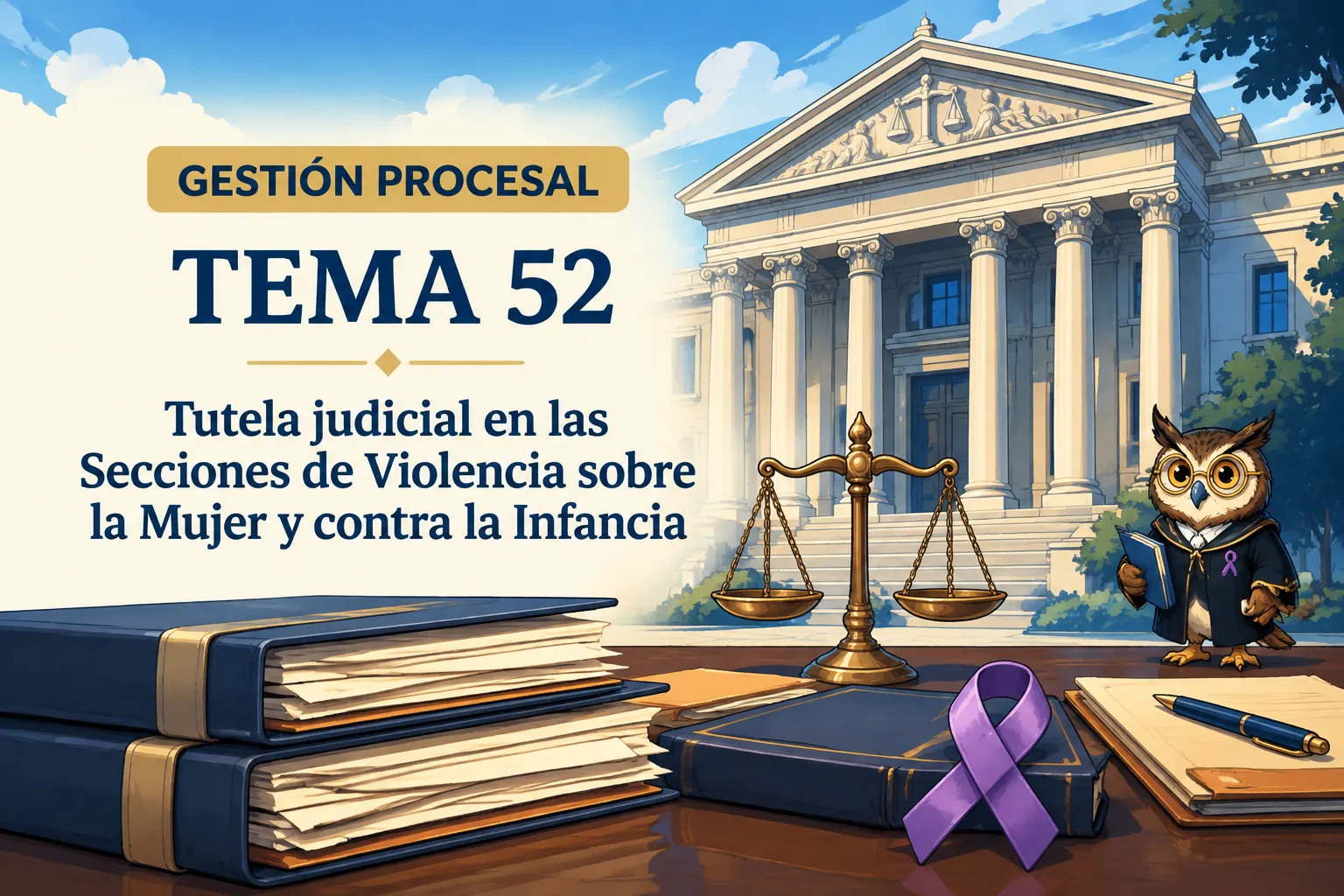 Miniatura del tema 52: Tutela judicial en las Secciones de Violencia sobre la Mujer y contra la Infancia
