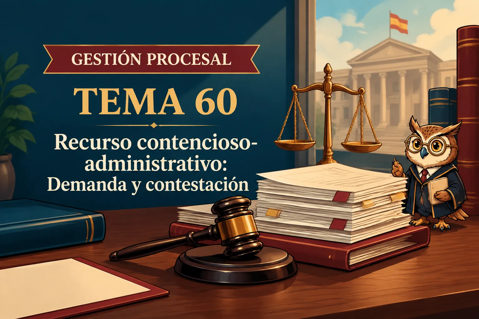 Miniatura del tema 60: Recurso contencioso-administrativo: Demanda y contestación