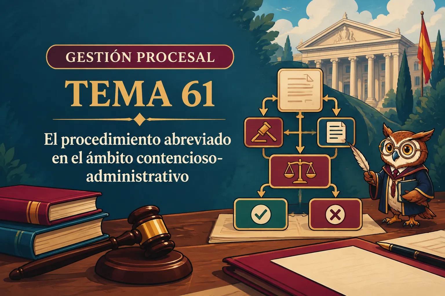 Miniatura del tema 61: El procedimiento abreviado en el ámbito contencioso-administrativo