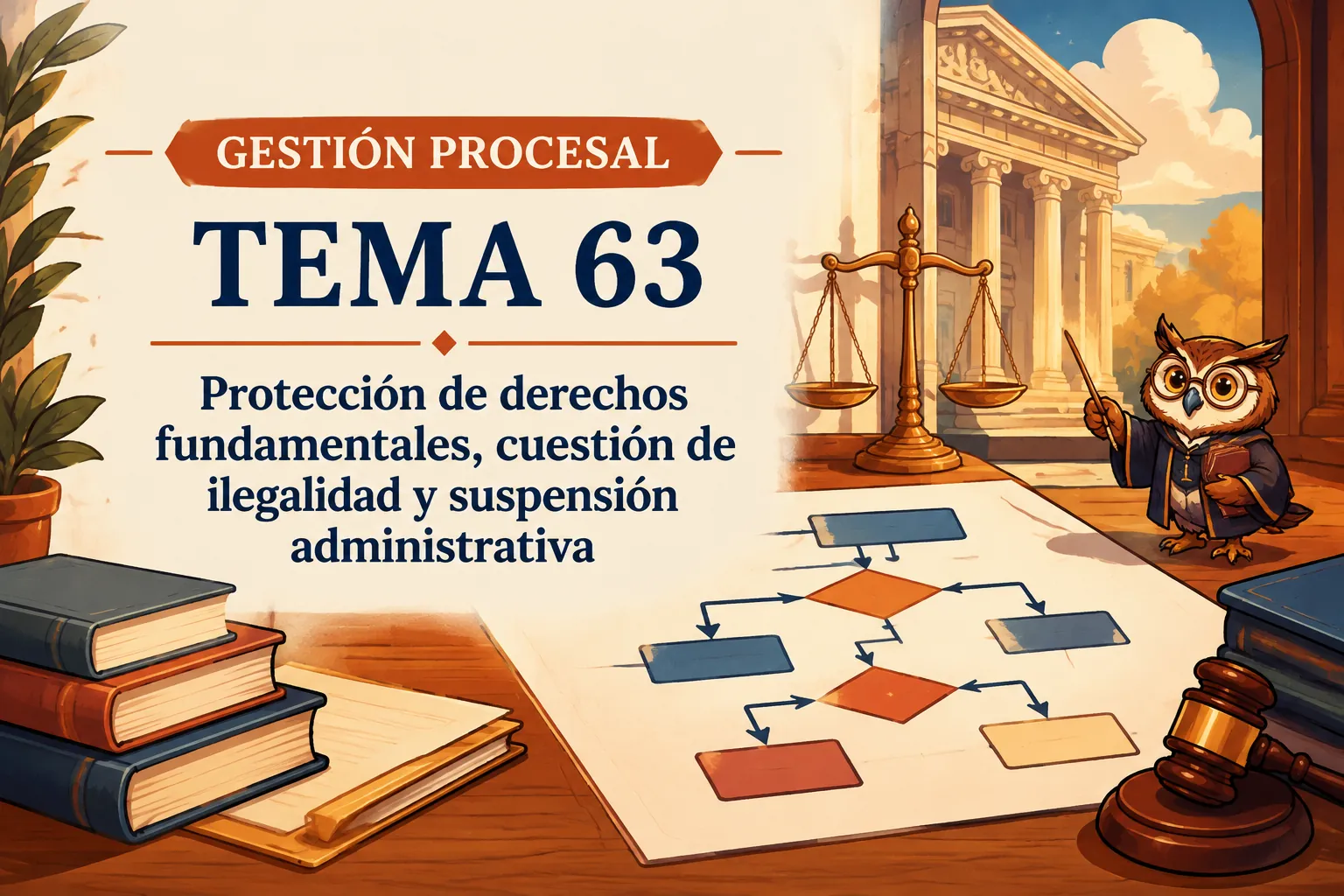 Miniatura del tema 63: Protección de derechos fundamentales, cuestión de ilegalidad y suspensión administrativa