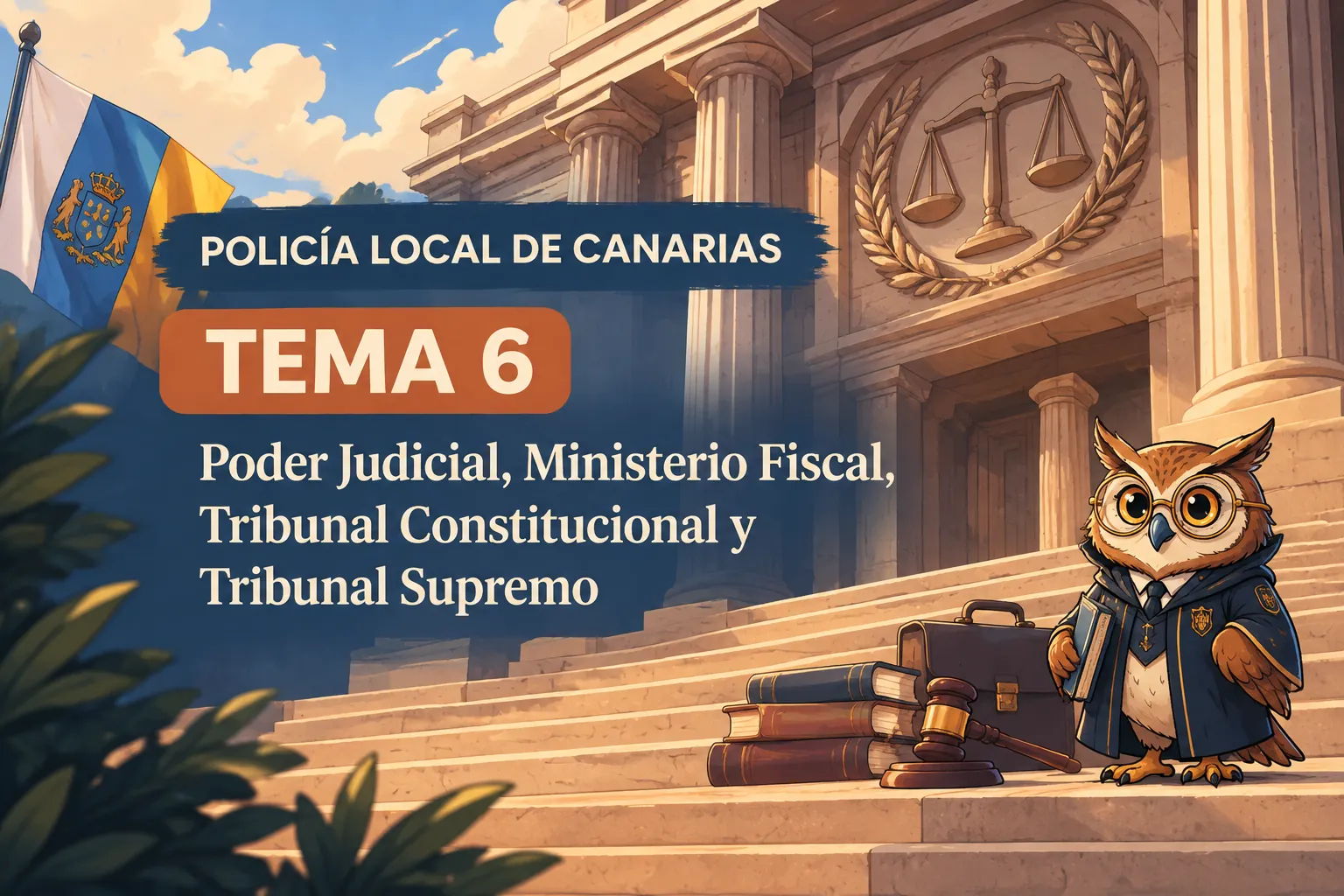 Miniatura del tema 6: Poder Judicial, Ministerio Fiscal, Tribunal Constitucional y Tribunal Supremo