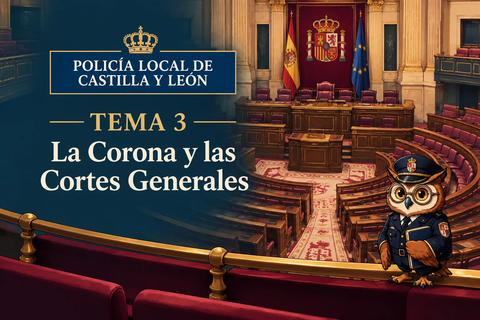 Miniatura del tema 3: La Corona y las Cortes Generales