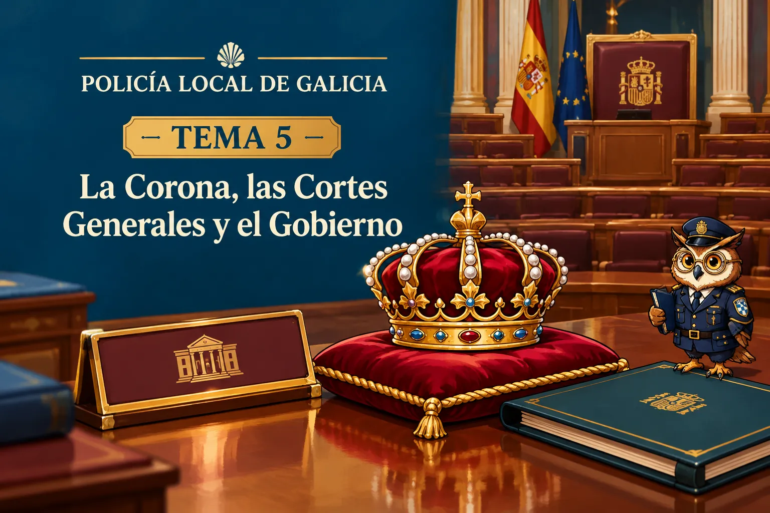 Miniatura del tema 5: La Corona, las Cortes Generales y el Gobierno