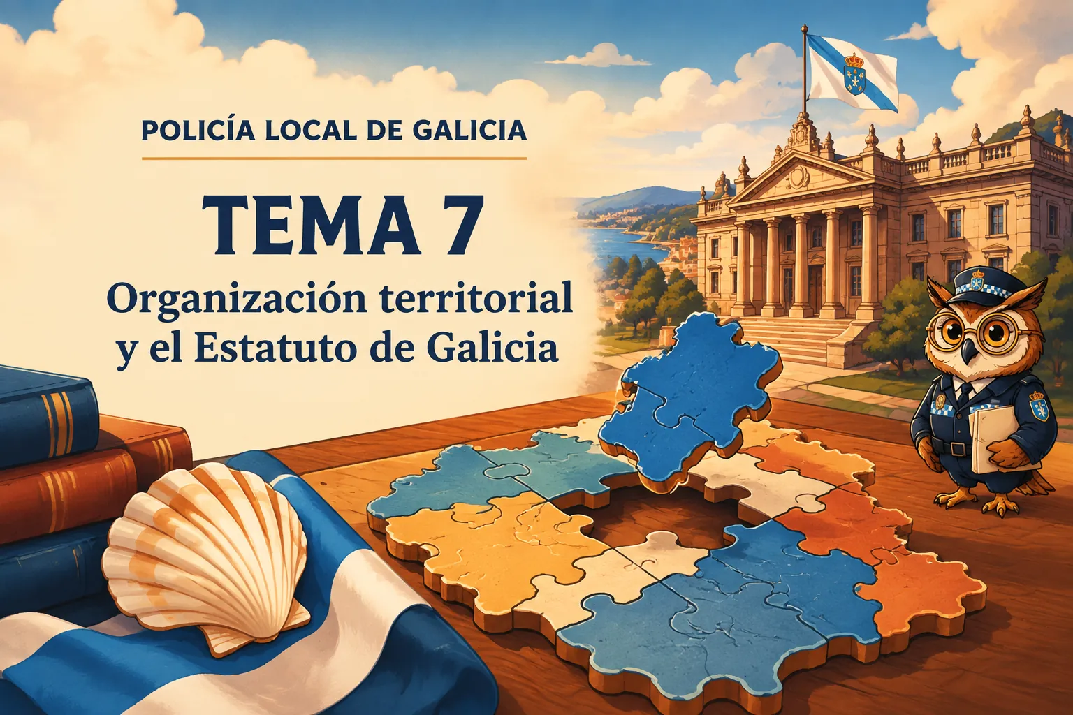 Miniatura del tema 7: Organización territorial y el Estatuto de Galicia