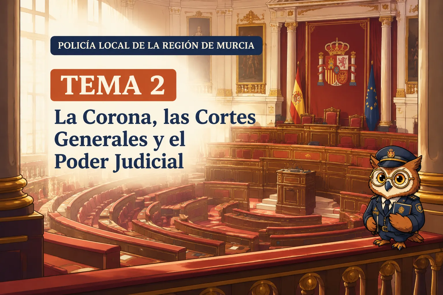 Miniatura del tema 2: La Corona, las Cortes Generales y el Poder Judicial