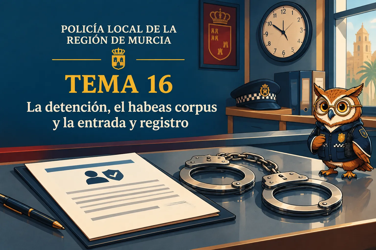 Miniatura del tema 16: La detención, el habeas corpus y la entrada y registro