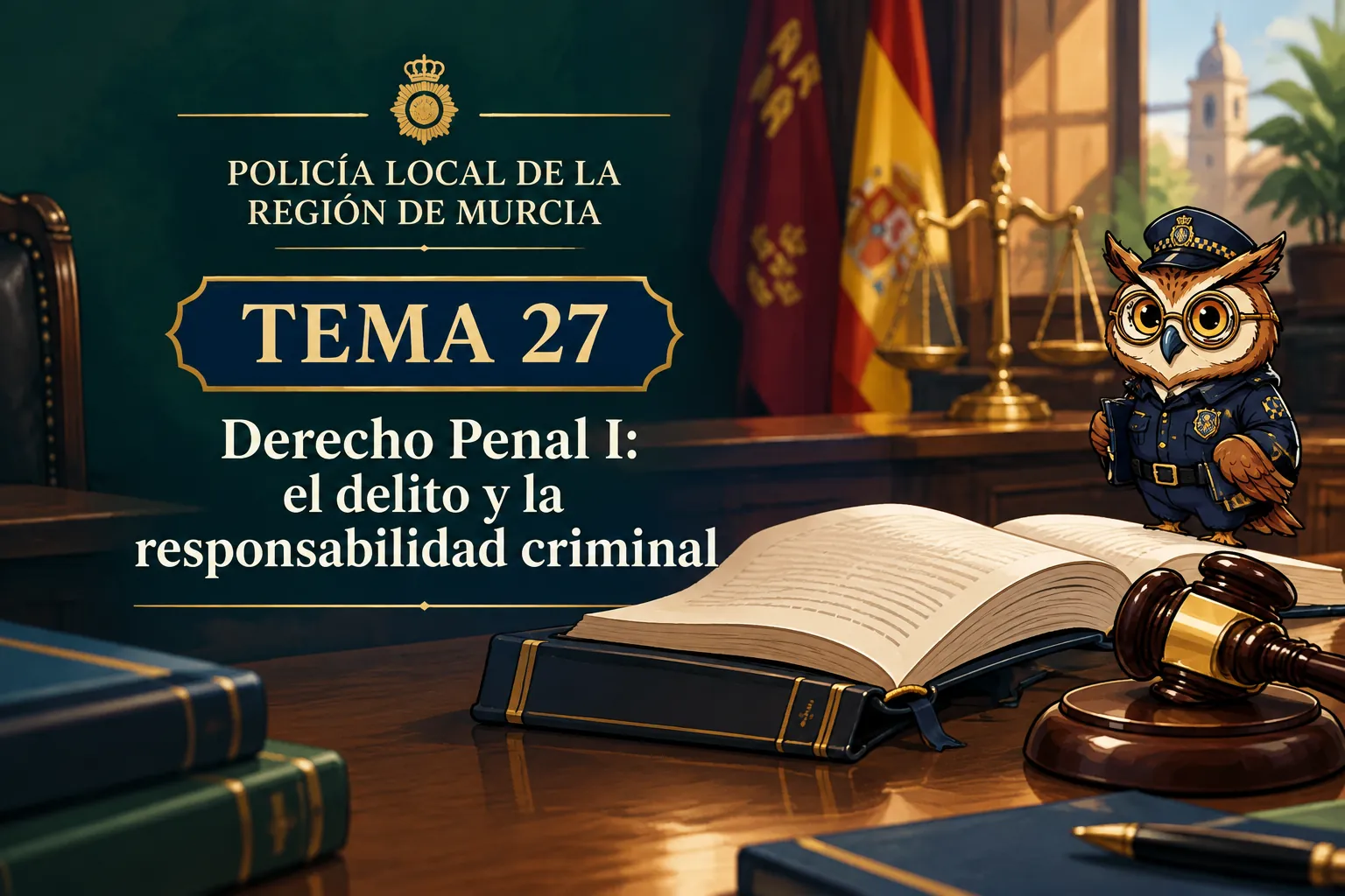 Miniatura del tema 27: Derecho Penal I: el delito y la responsabilidad criminal