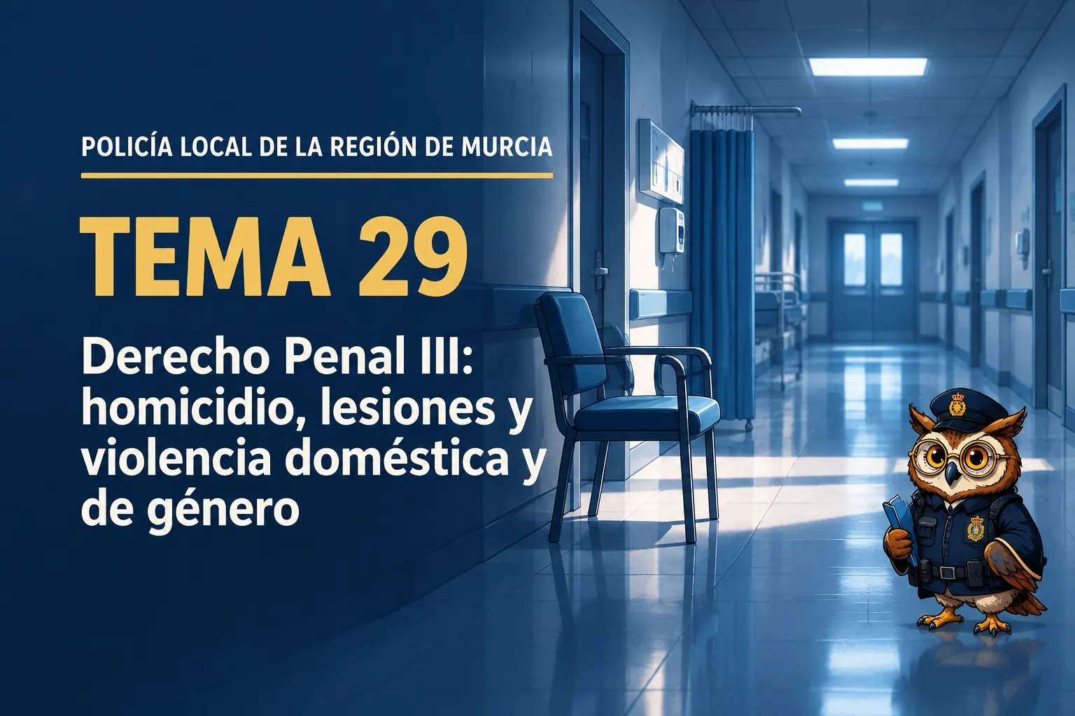 Miniatura del tema 29: Derecho Penal III: homicidio, lesiones y violencia doméstica y de género