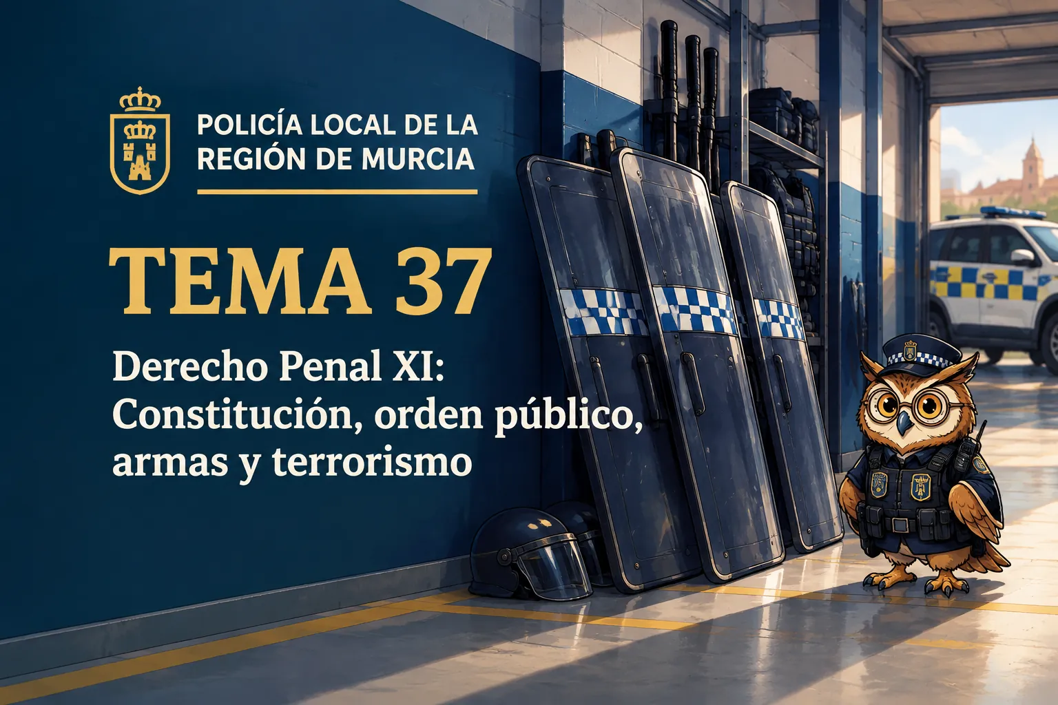 Miniatura del tema 37: Derecho Penal XI: Constitución, orden público, armas y terrorismo